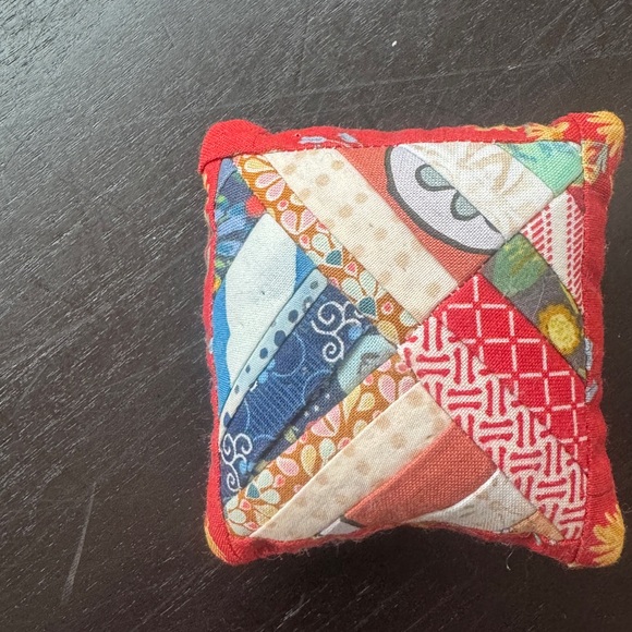 Colorful Patchwork Pin Cushion - Picture 2 of 3